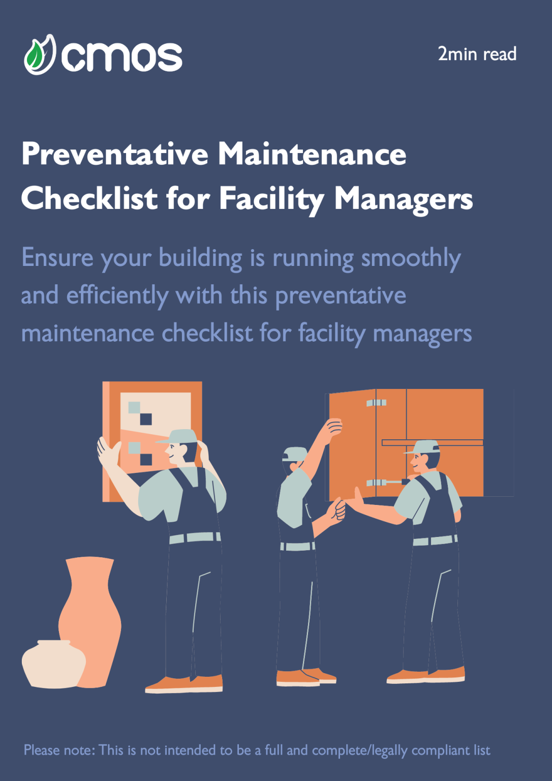 Facility Managers Preventative Maintenance Checklist CMOS